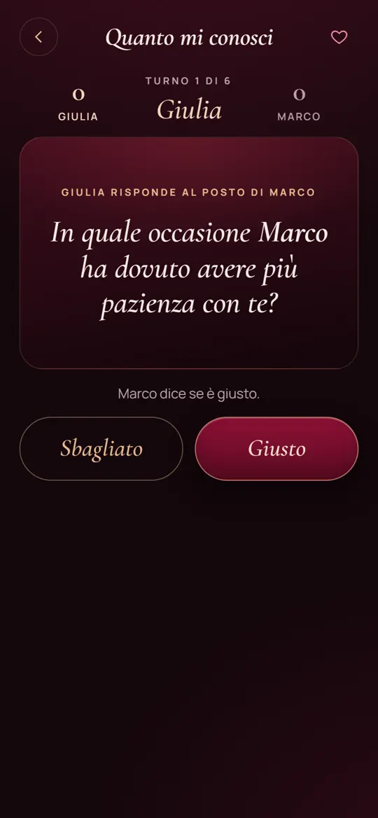 Una domanda di Quanto mi conosci